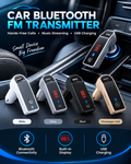 CAR Bluetooth FM Transmitter with USB Charging