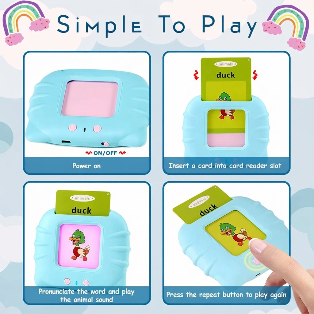 Talking Alphabets Flash Cards – Educational Learning Toy for Kids