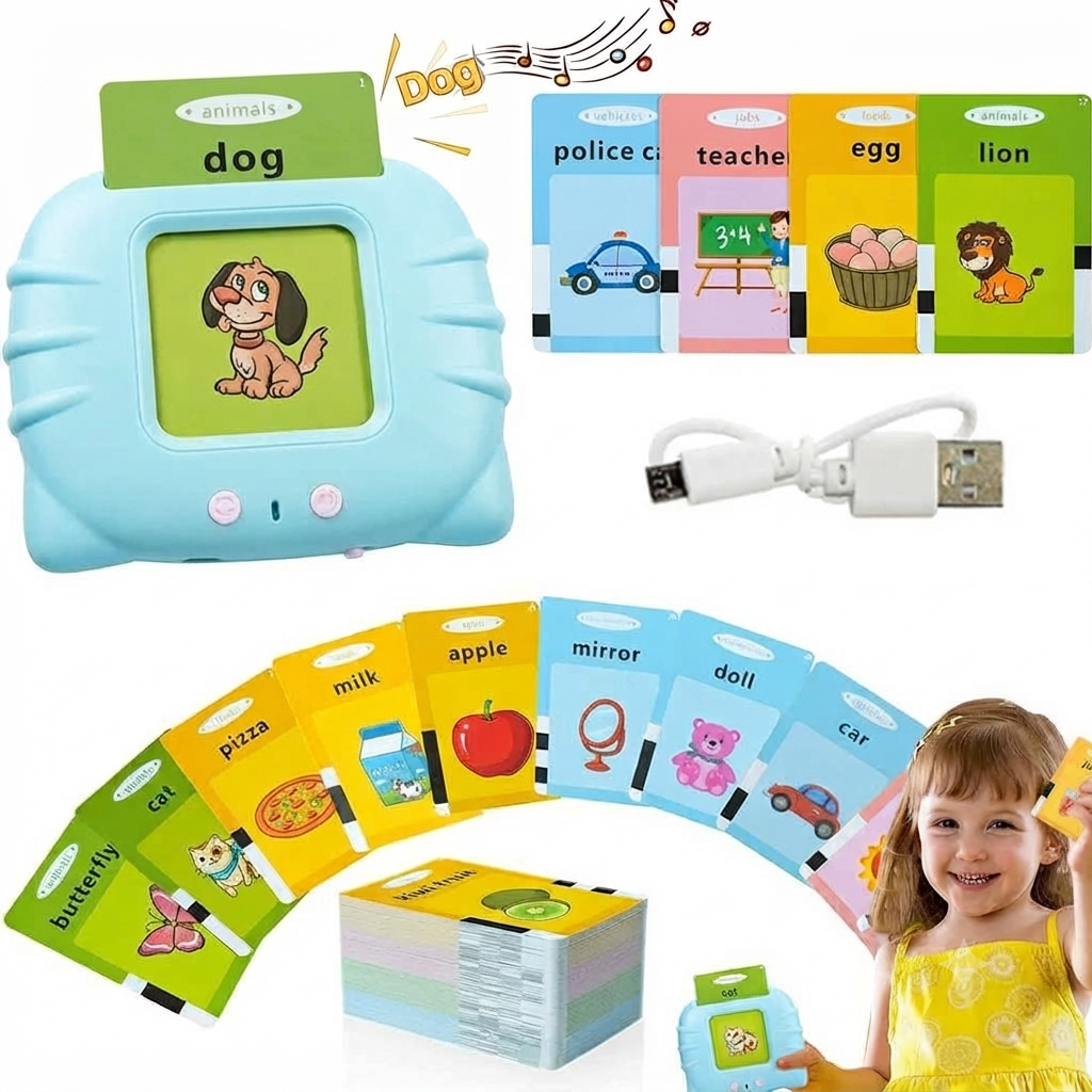 Talking Alphabets Flash Cards – Educational Learning Toy for Kids