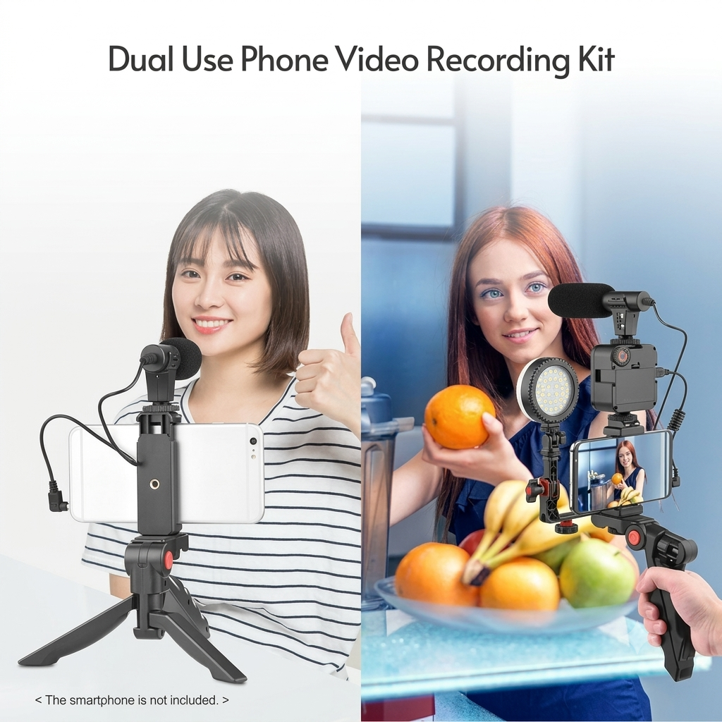 Handheld Phone Rig Stabilizer for Vlogging & Video