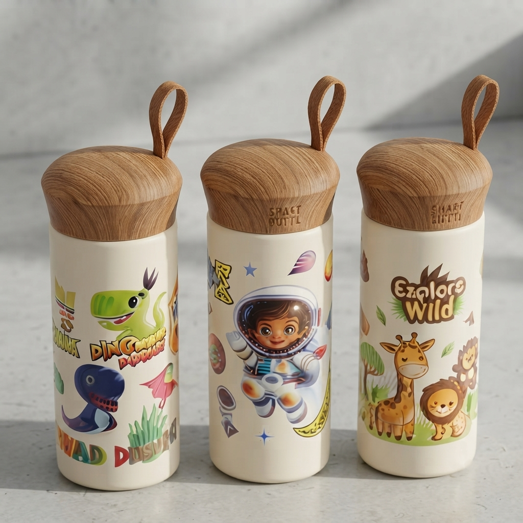 Kids Glass Water Bottle