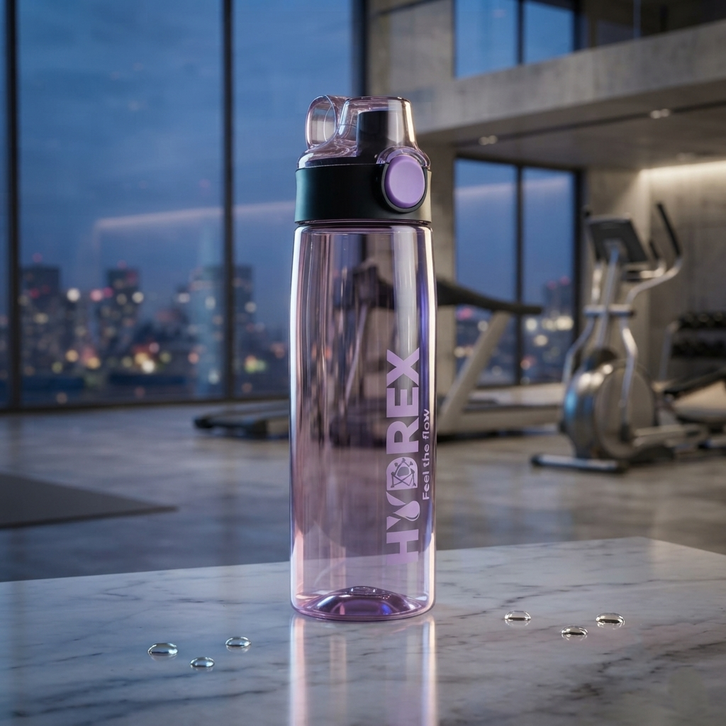 HYDREX Premium Transparent Water Bottle – 950ml