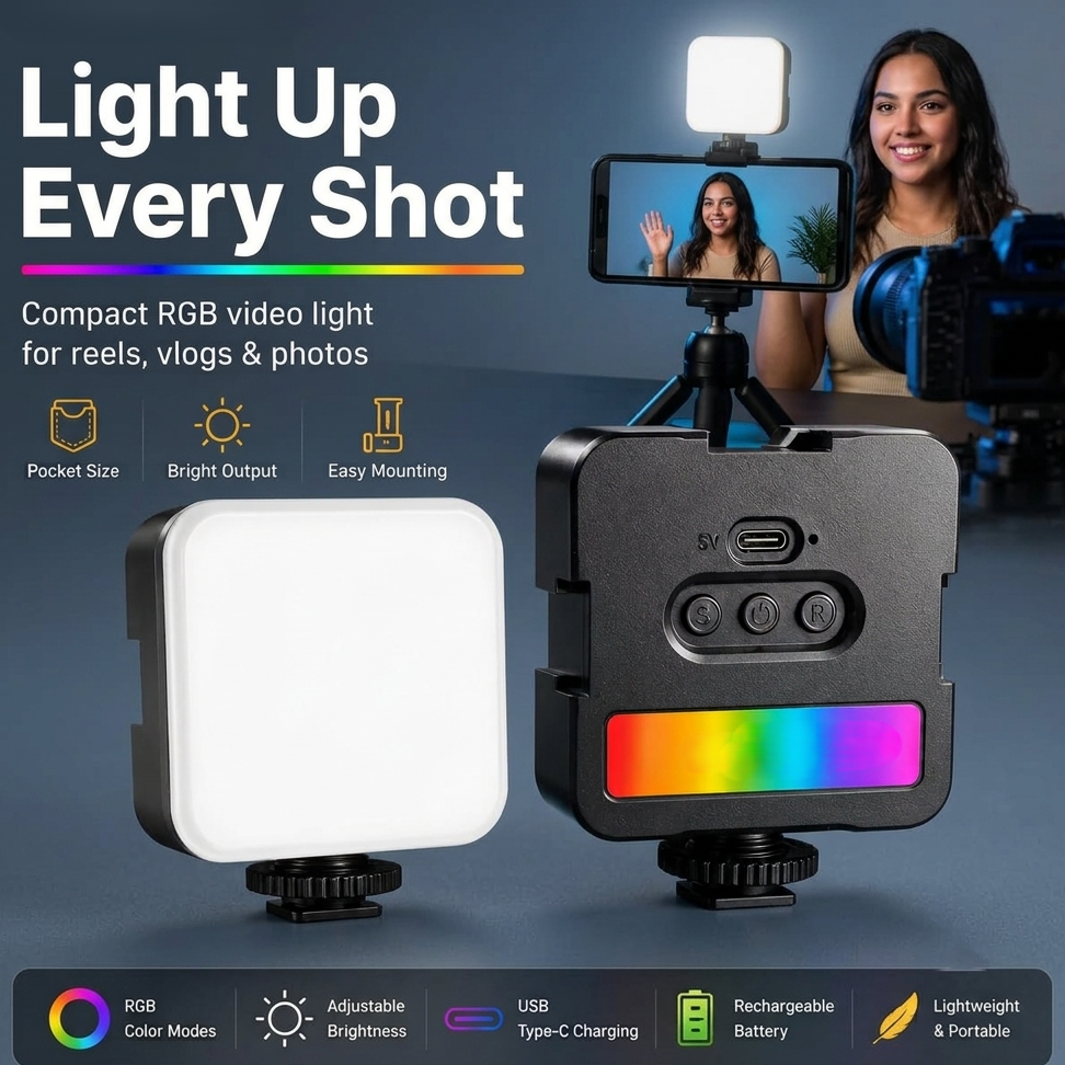 RGB Light for Video Shooting & Content Creation