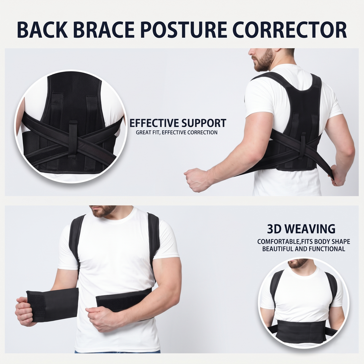 Premium Magnetic Back Brace Posture Corrector