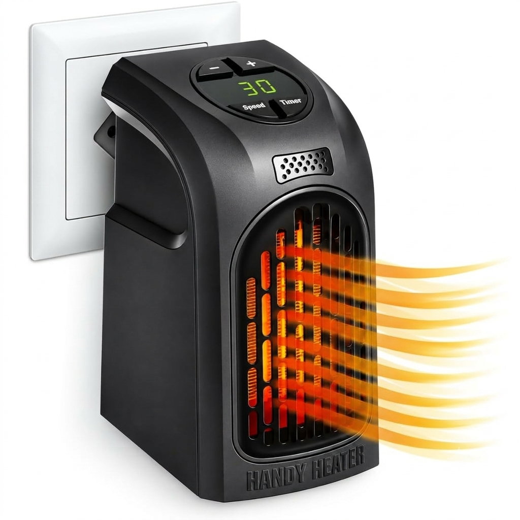 Portable Handy Room Heater with LED Display 400 W