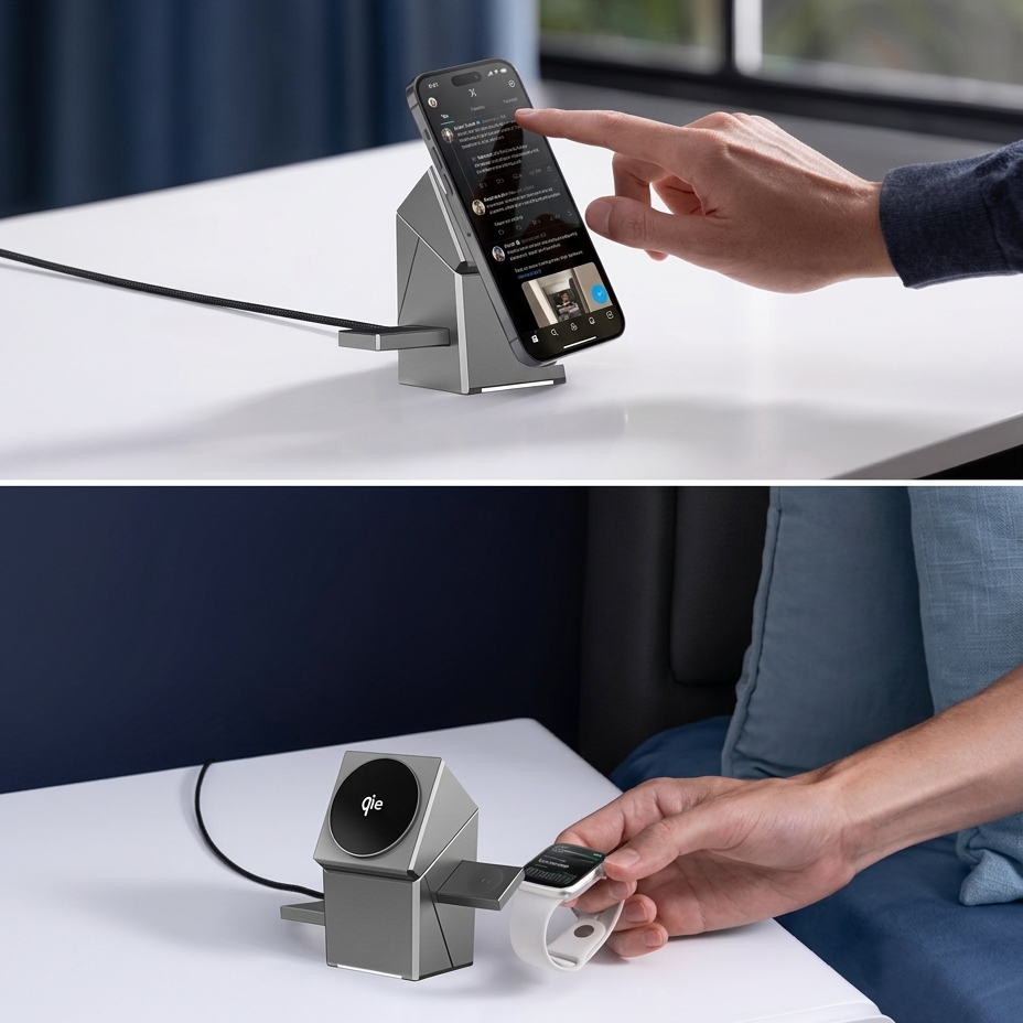 Wireless Charging Station 3 in 1