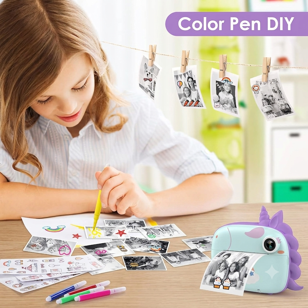 Kids Camera Instant Print & 2.5K Digital Video Camera