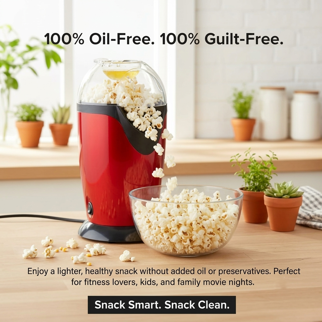 Electric Hot Air Popcorn Maker