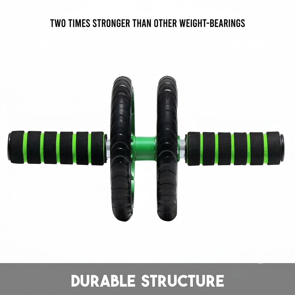 MCP Ab Roller with Thick Knee Pad - 2-Wheel Core Fitness