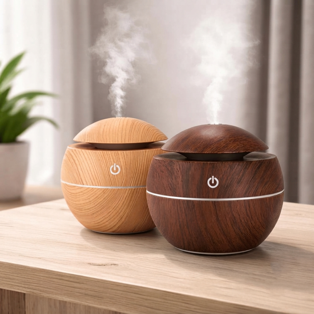 Wooden Cool Mist Humidifier & Aroma Diffuser