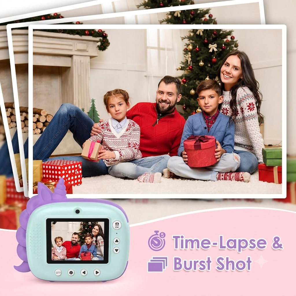 Kids Camera Instant Print & 2.5K Digital Video Camera