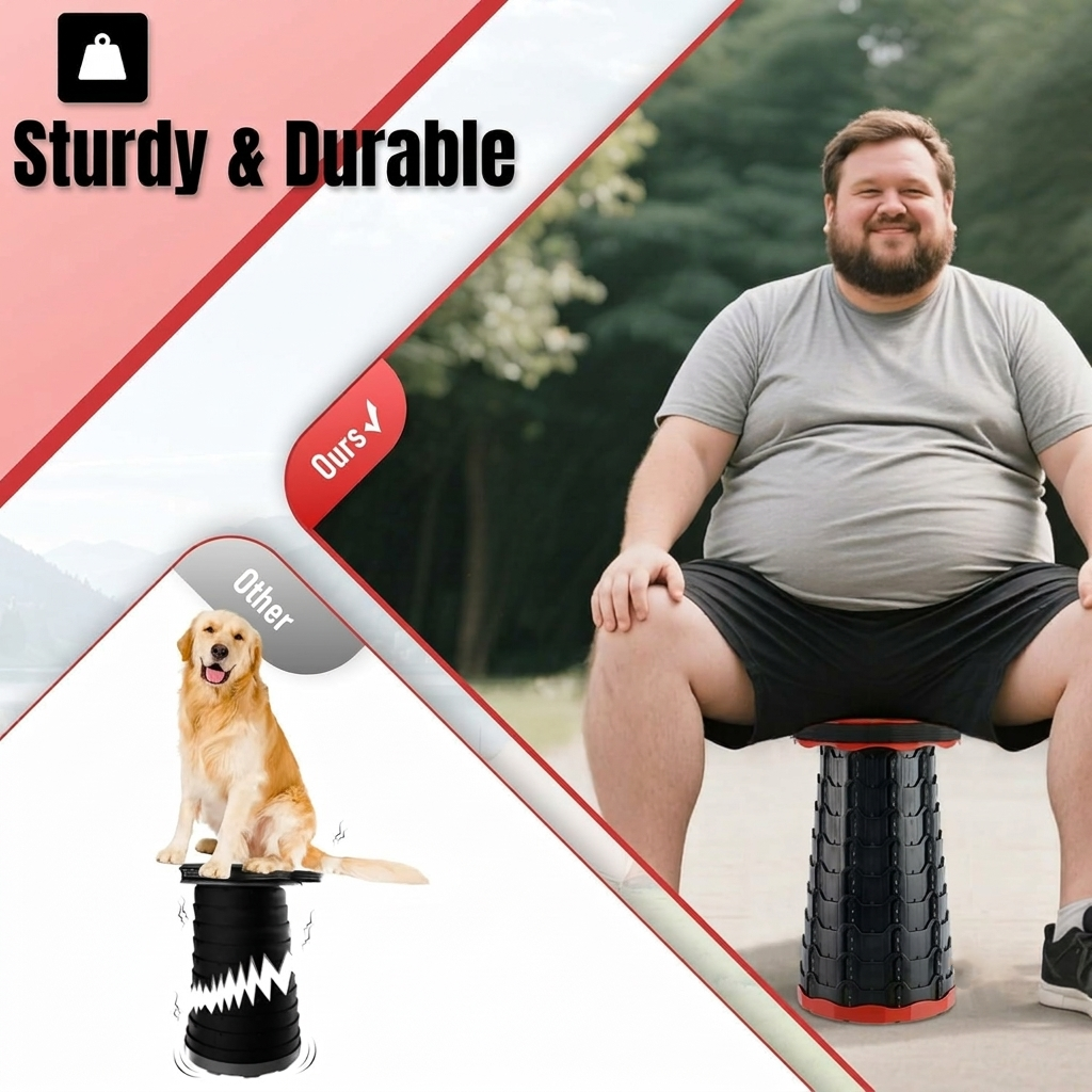 Telescopic Folding Stool