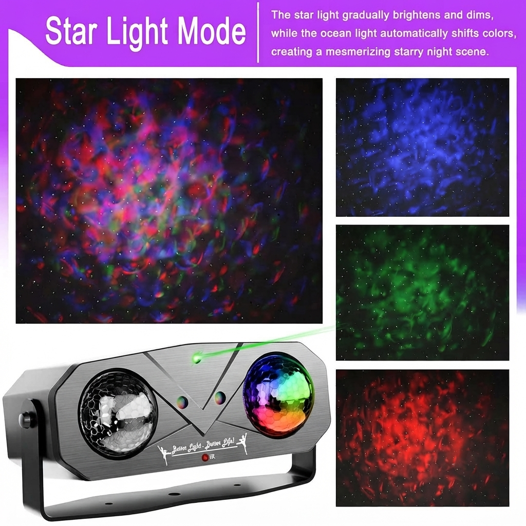 Disco Light & Star Projector 5 In 1