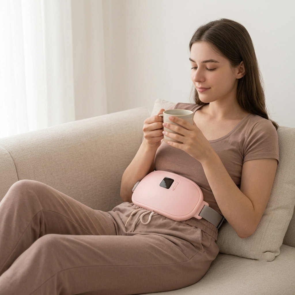 Cordless Heating & Massage Pad for Women