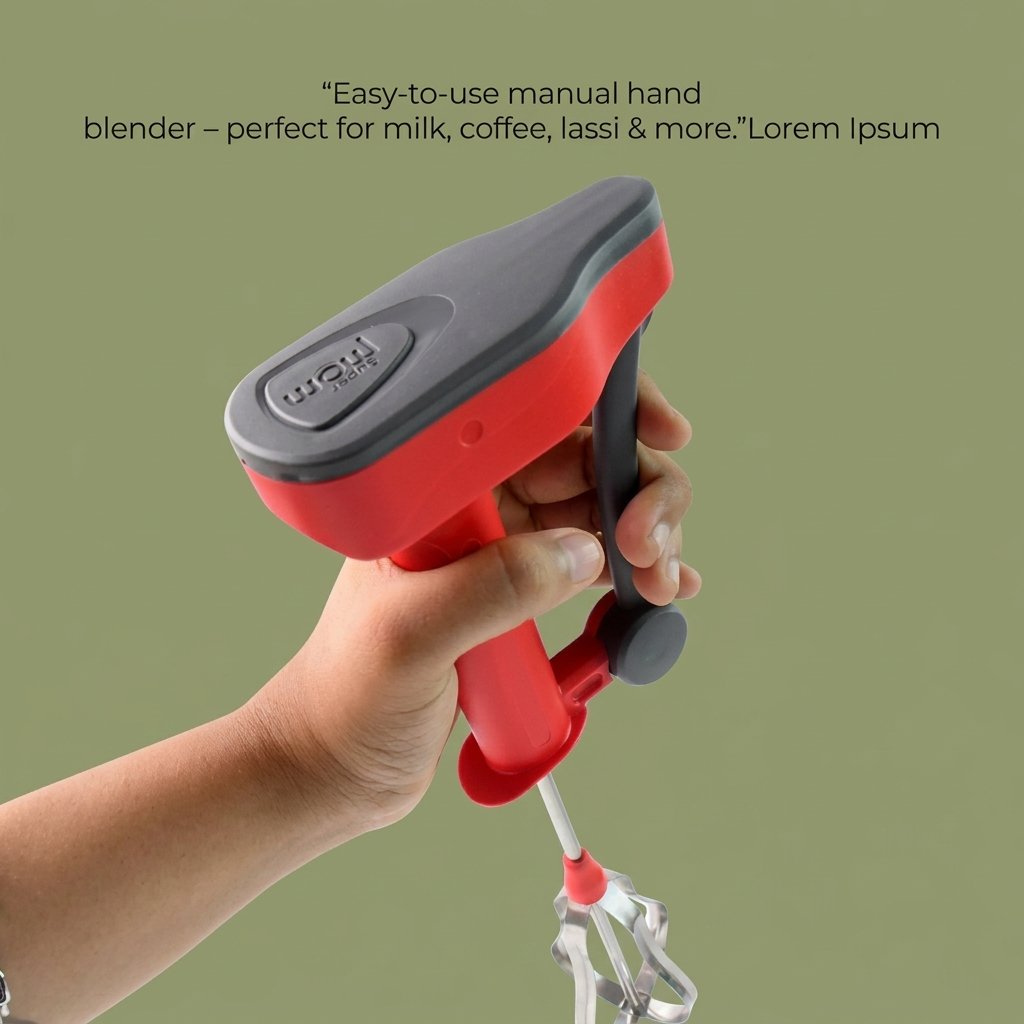 Multipurpose Hand Blender with Stainless Steel Whisk