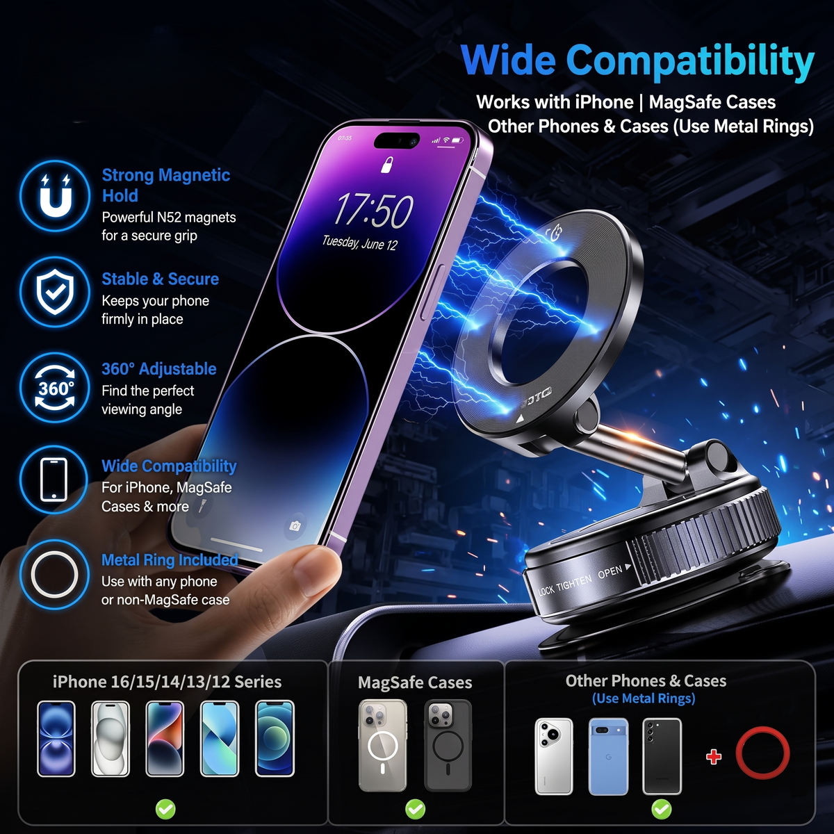 Magnetic Phone Mount 360°