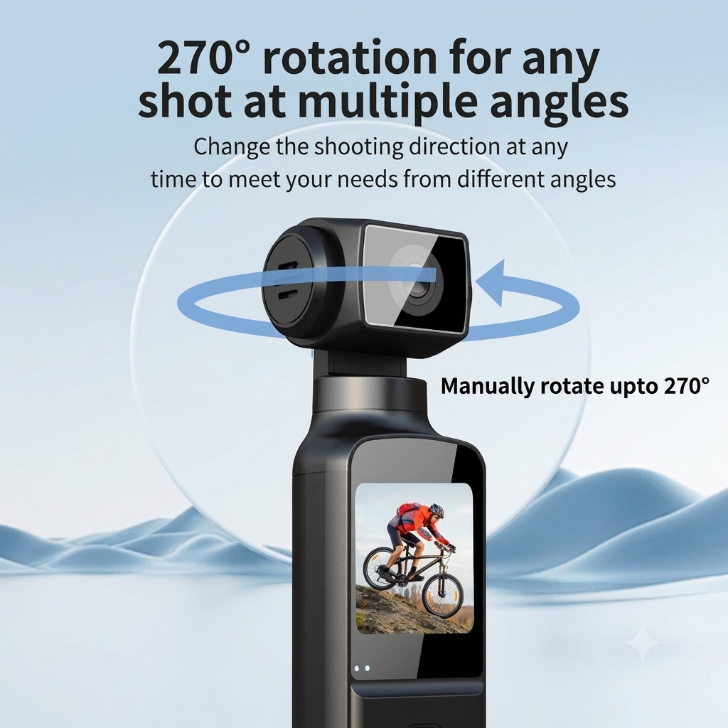 Ultra HD 270° Rotatable WiFi Action Camera