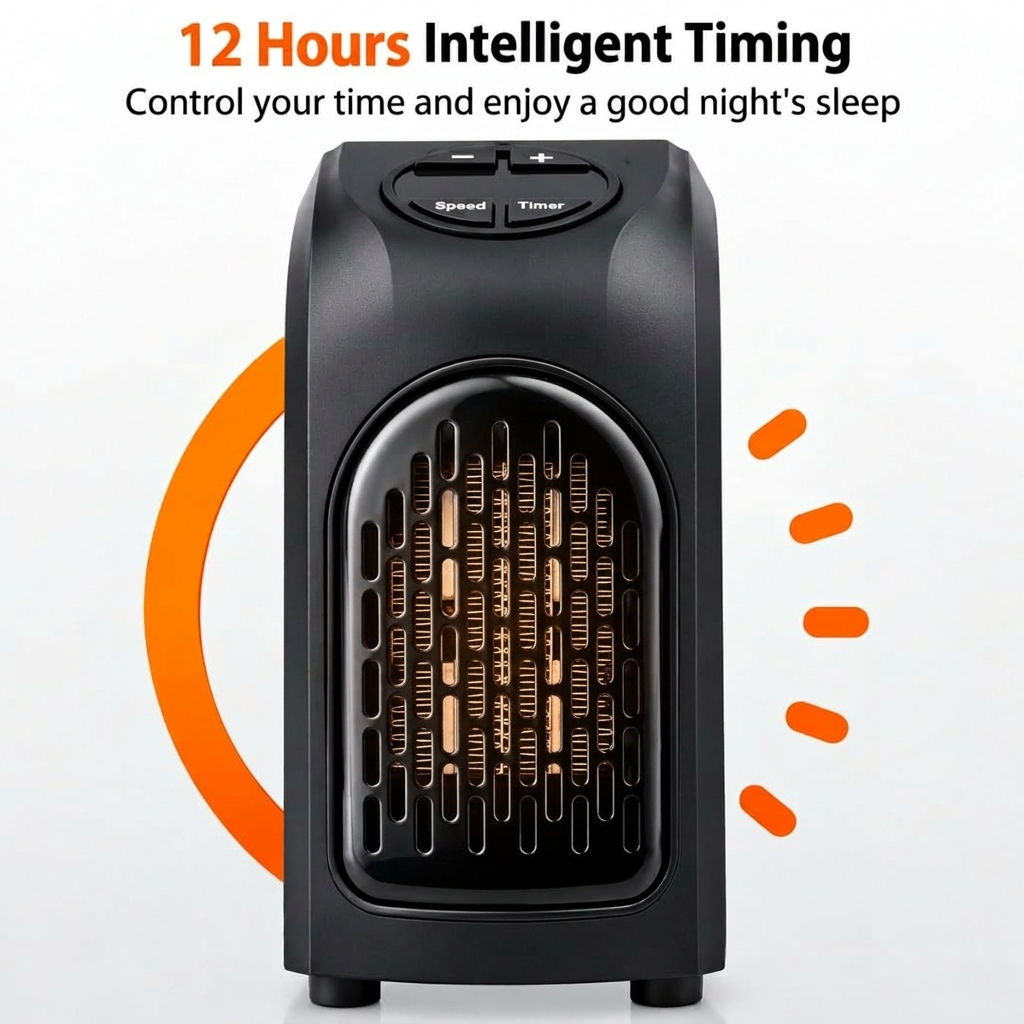 Portable Handy Room Heater with LED Display 400 W