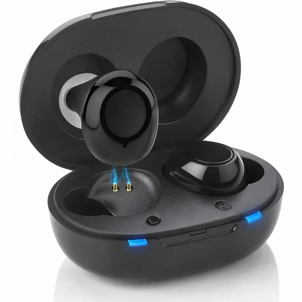 Axon K812 Rechargeable In-Ear Hearing Aid with Charging Case