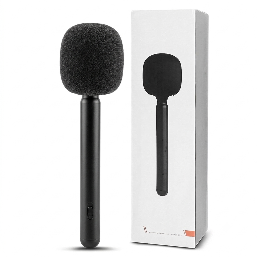 Heavy-Duty Wireless Mic Handle for Interviews & Vlogging
