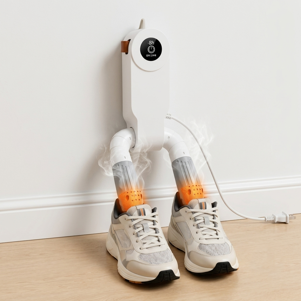 Electric Shoe Dryer with UV Sterilisation – White