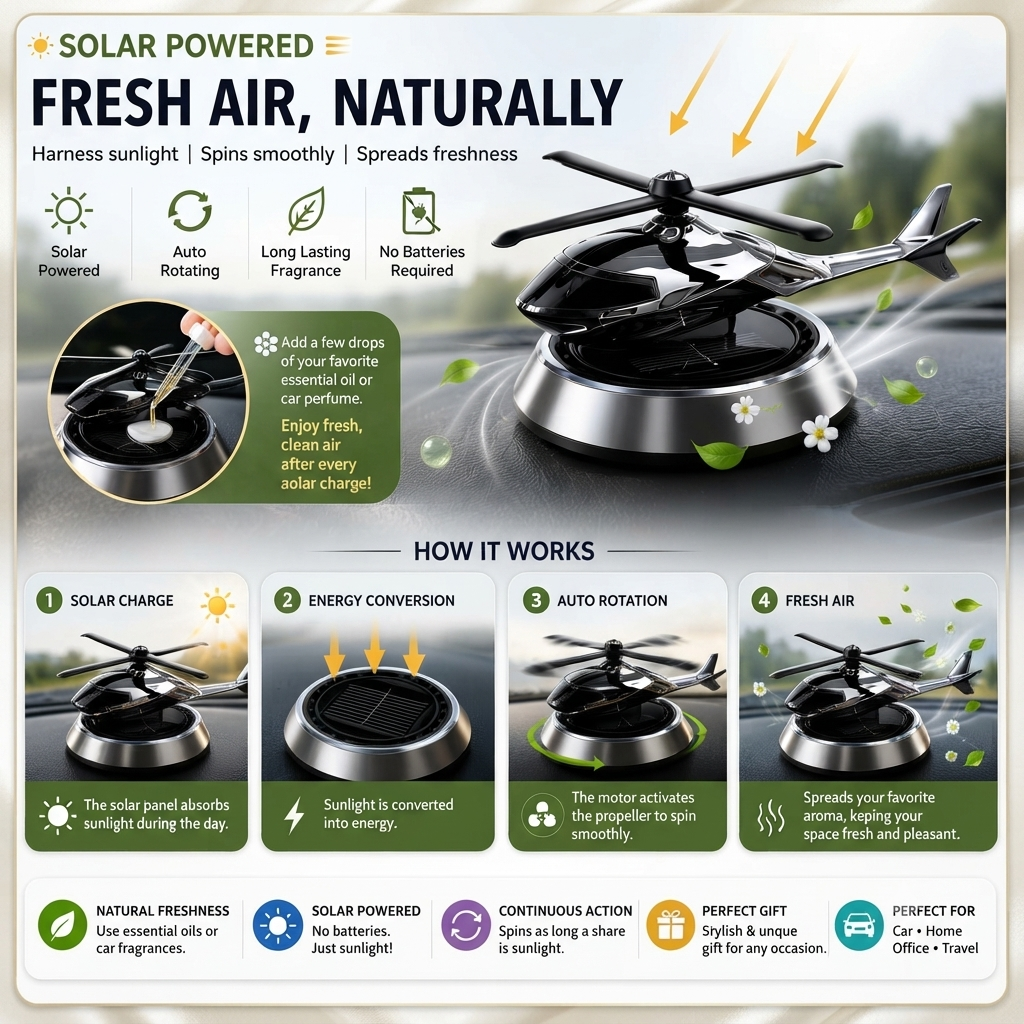 Soler Helicopter Design Car Perfume & Air Freshener