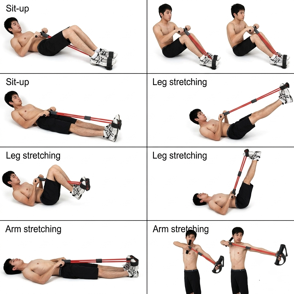 Double Spring Heavy Duty Ab & Core Exerciser