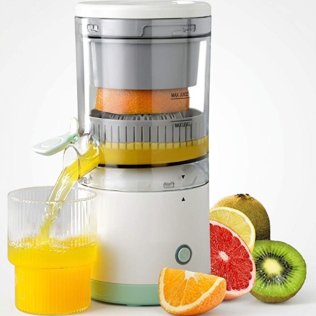 Electric Citrus Rechargeable Juicer - Automatic Squeezer with Touch Button