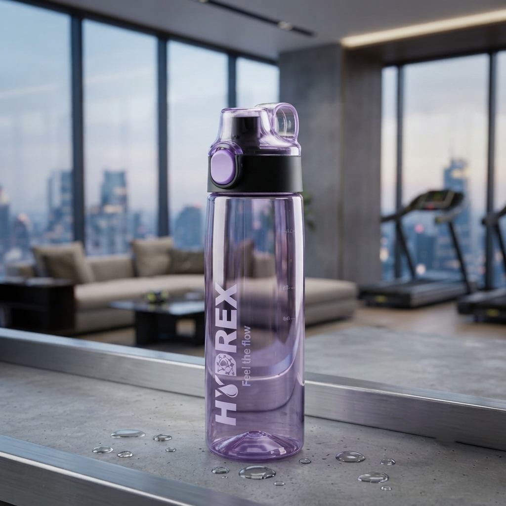 HYDREX Premium Transparent Water Bottle – 950ml