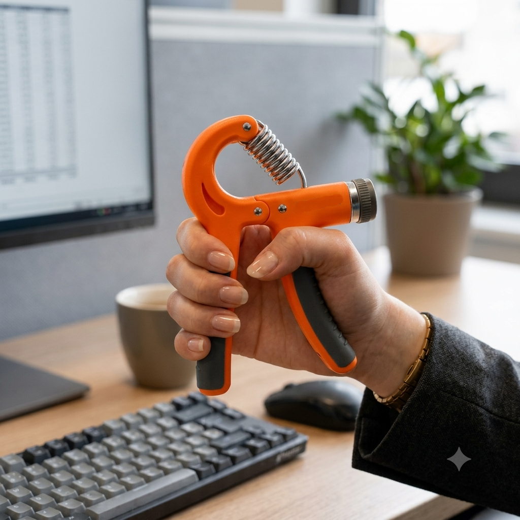 Hand Grip Strengthener with Counter