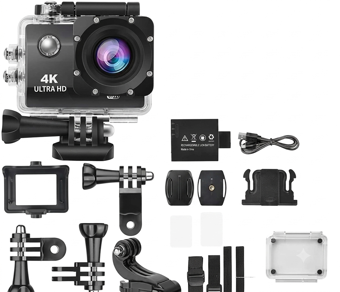 4K Sports Action Camera | 16MP with Wi-Fi