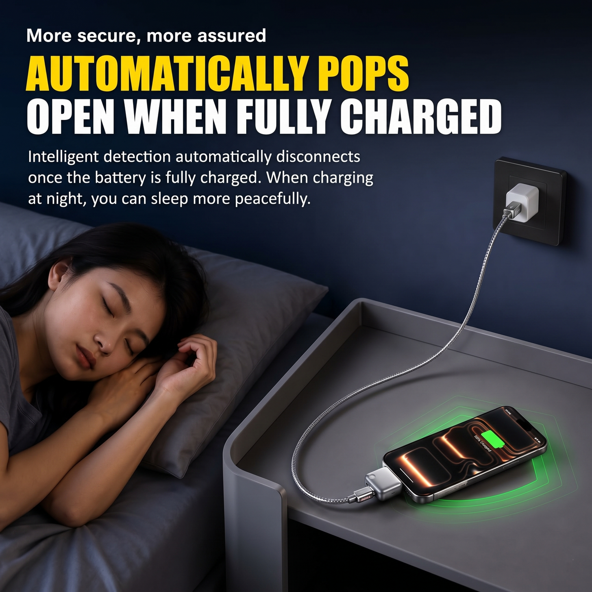 Smart Charger Adapter with Auto Power Disconnect