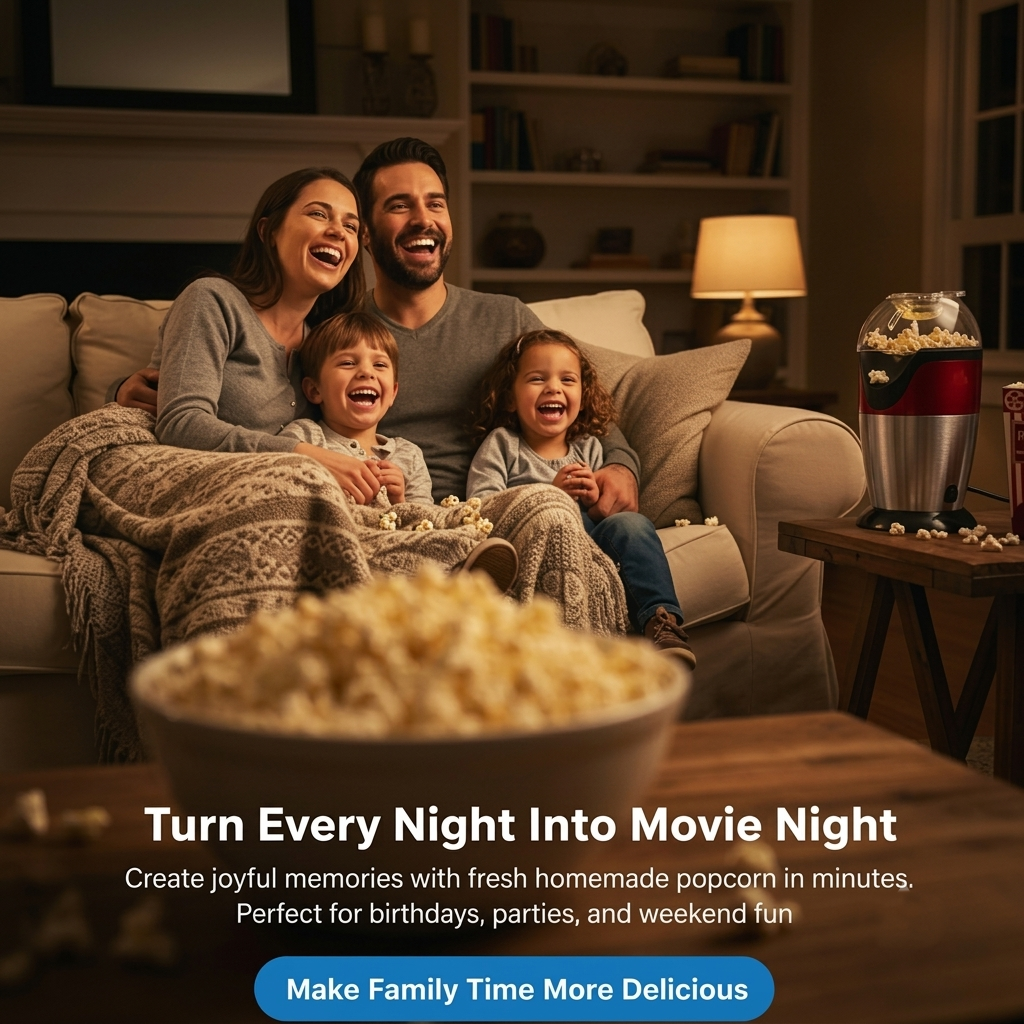 Electric Hot Air Popcorn Maker