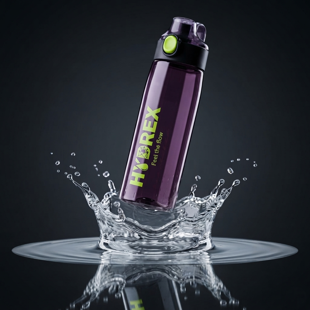 HYDREX Premium Transparent Water Bottle – 950ml