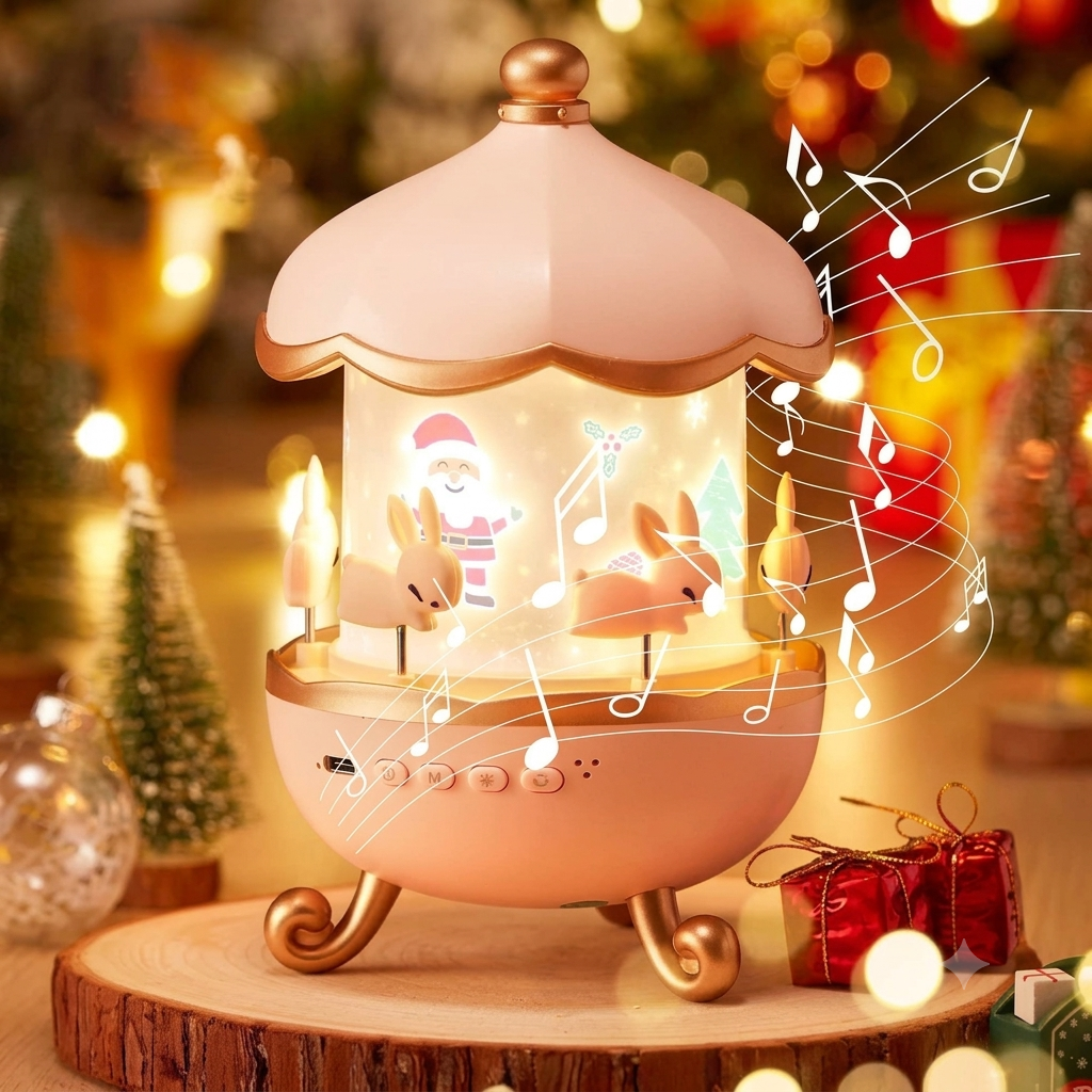 Rotatable Bunny Night Lamp