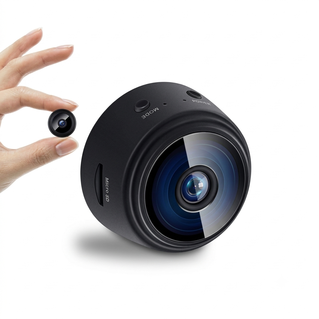 Mini Wireless WiFi Spy Camera 1080P -(Black)