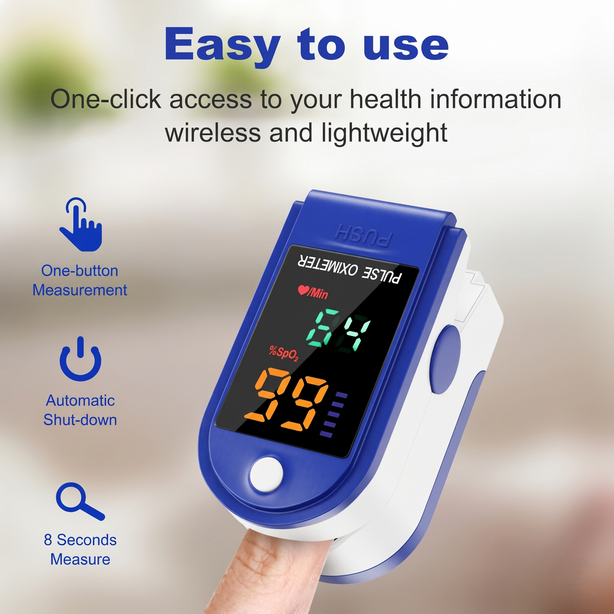 LK87 Digital Fingertip Pulse Oximeter