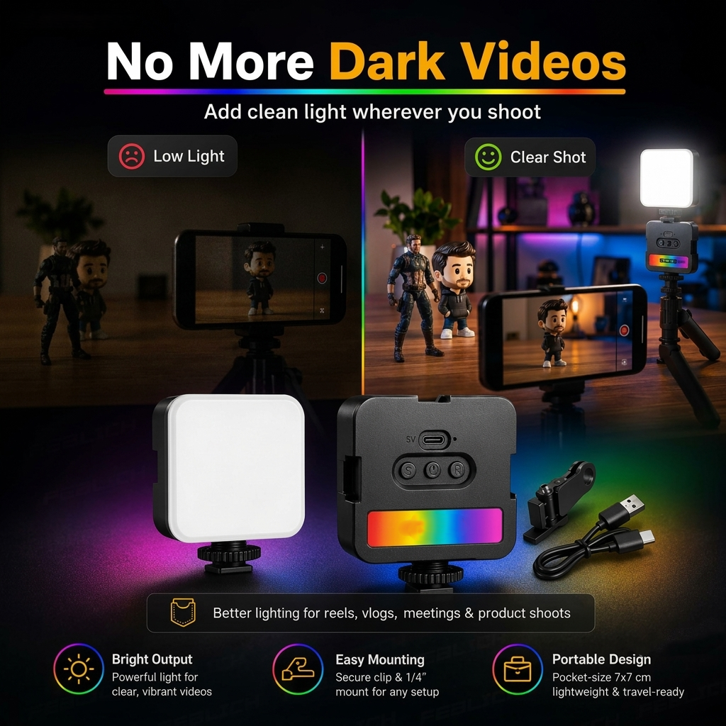 RGB Light for Video Shooting & Content Creation