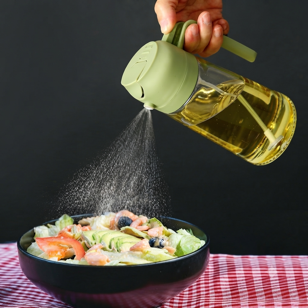Glass Oil Sprayer & Dispenser Bottle