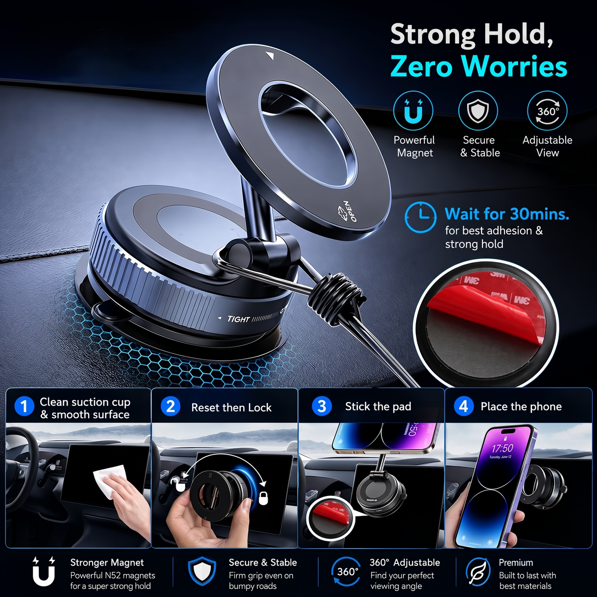 Magnetic Phone Mount 360°