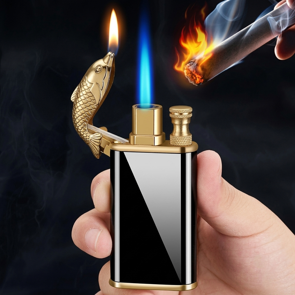 Dragon Head Metal Lighter