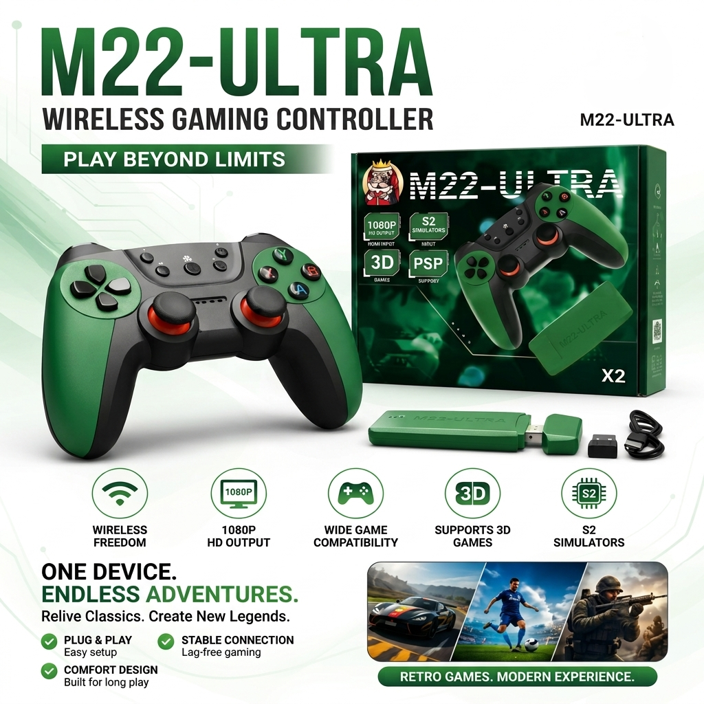 M22 Ultra Wireless Controller With 30K Games