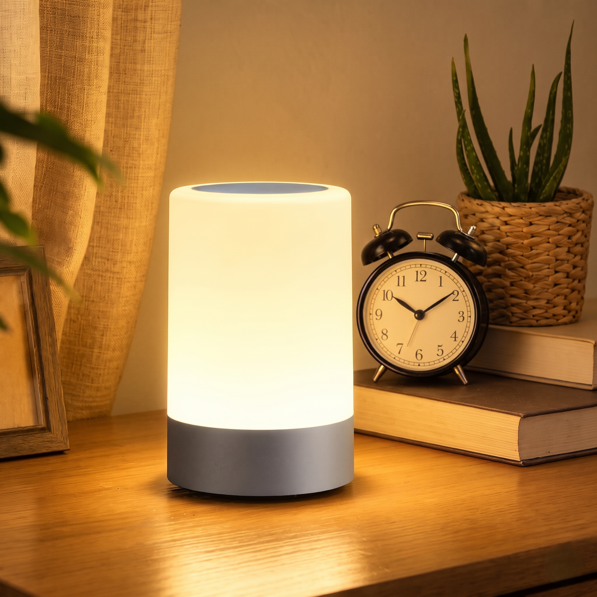 Bluetooth Speaker with Touch-Control LED Mood Lamp