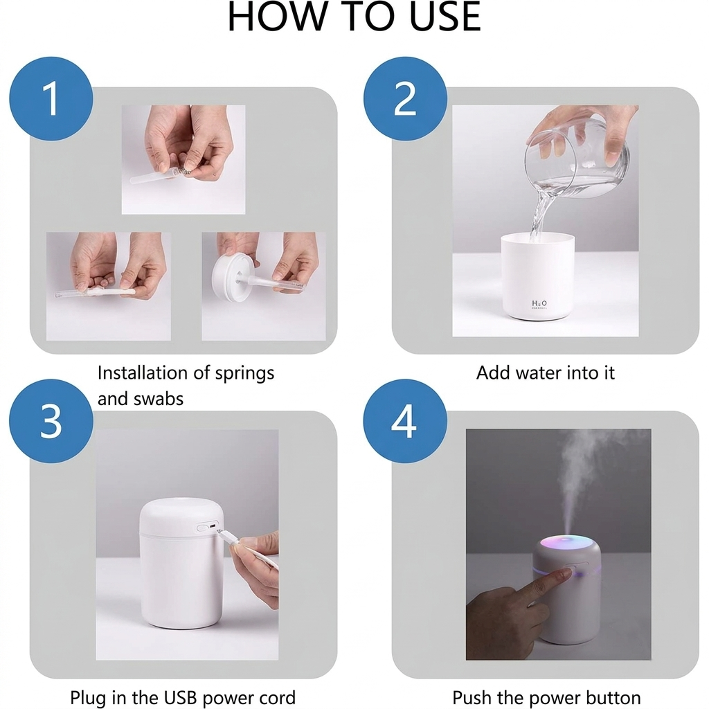 Essential Oil Diffuser & Cool Mist Humidifier