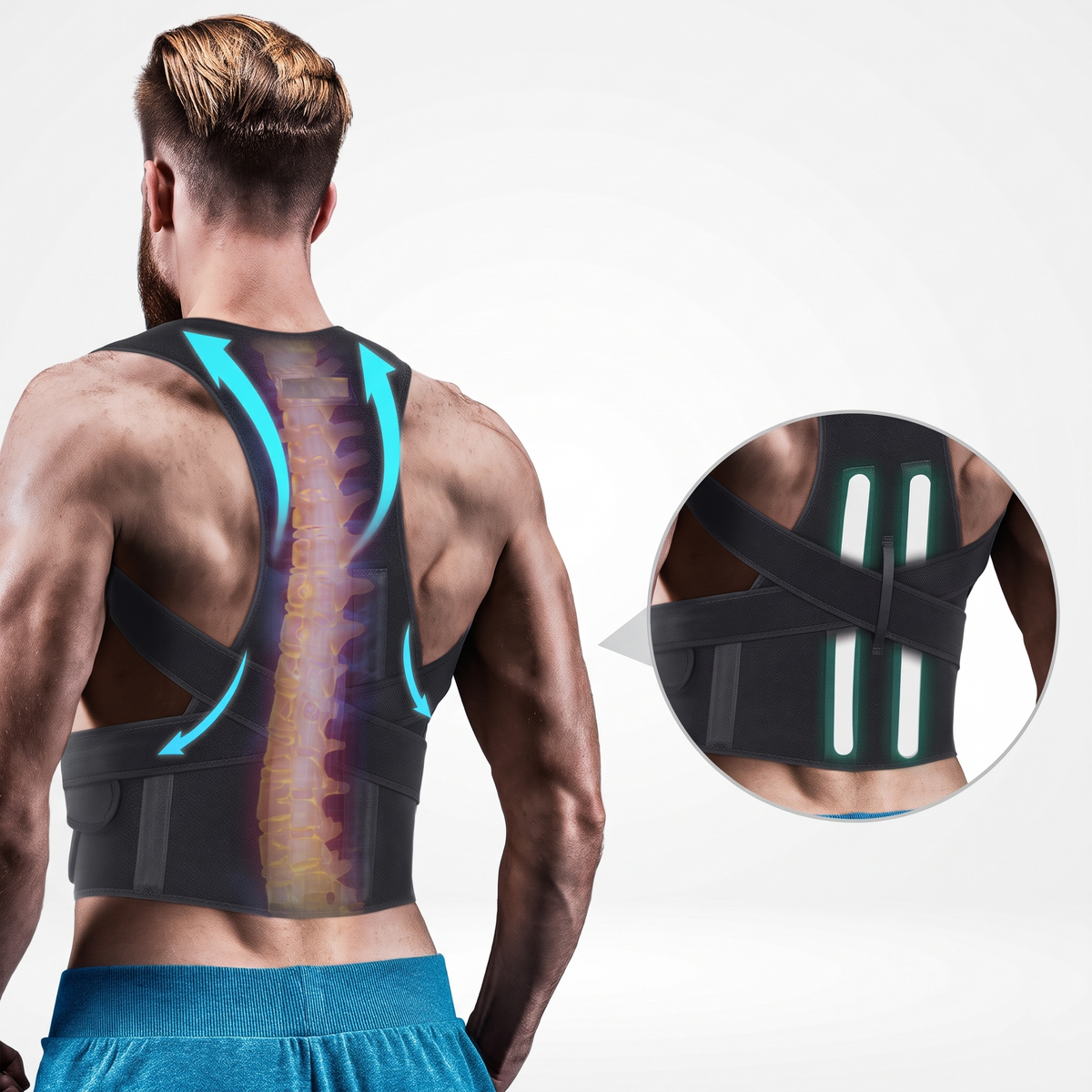 Premium Magnetic Back Brace Posture Corrector