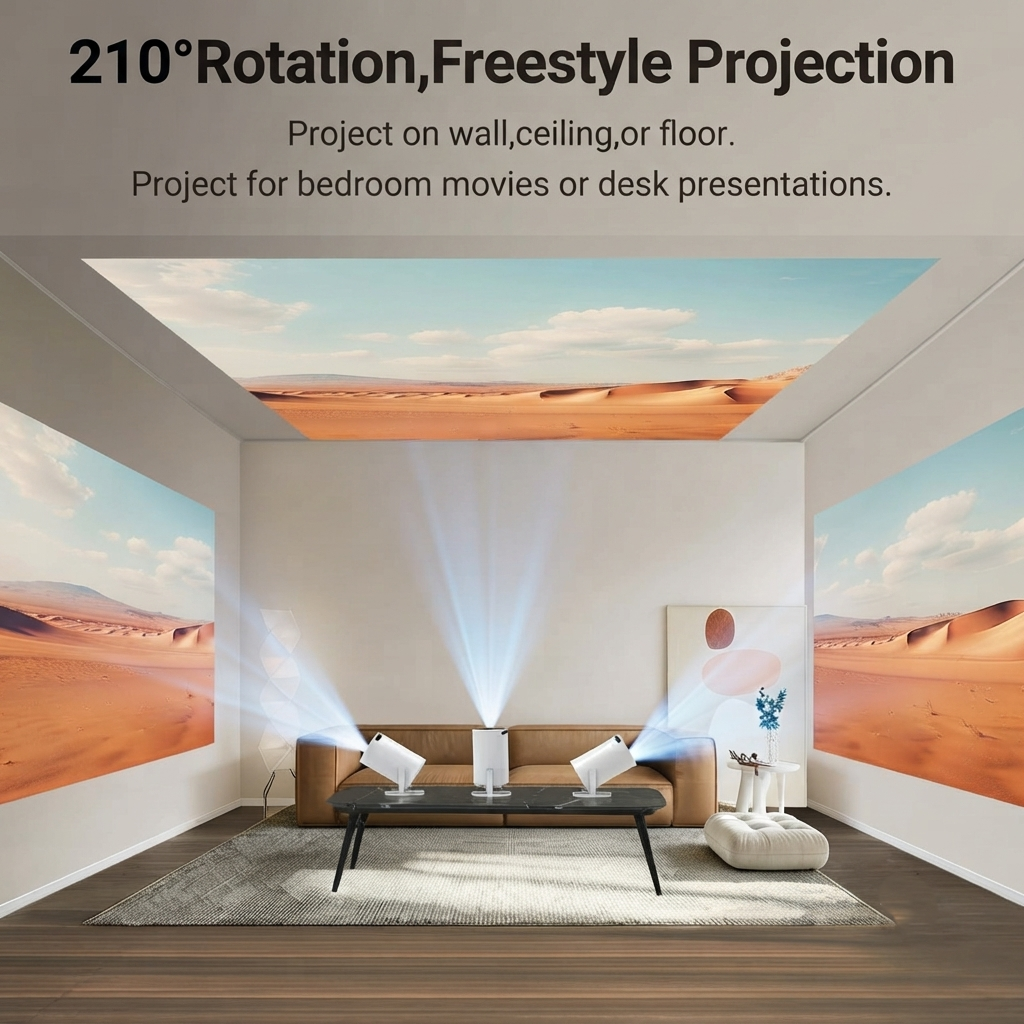 Smart Projector – 1080P HD, 4K Support, Android 11