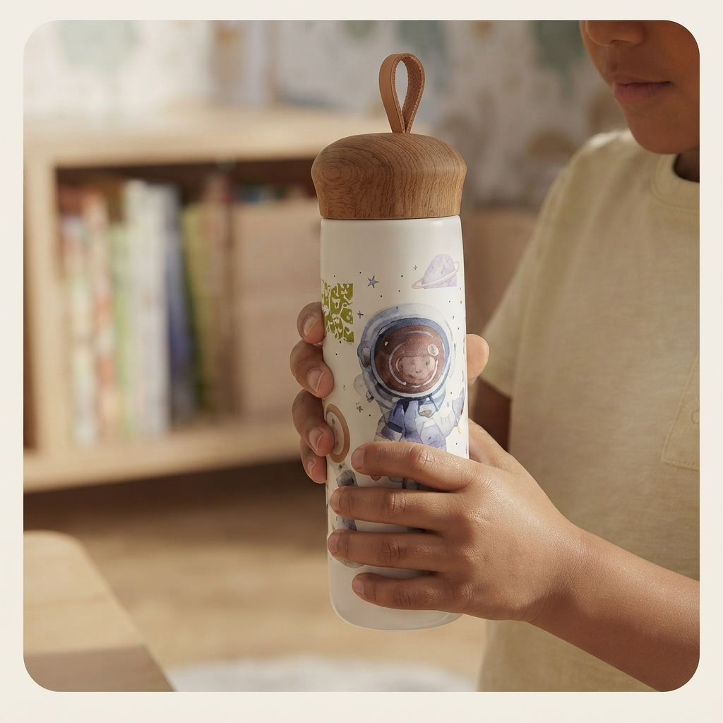 Kids Glass Water Bottle