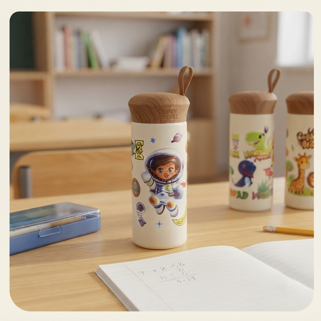 Kids Glass Water Bottle