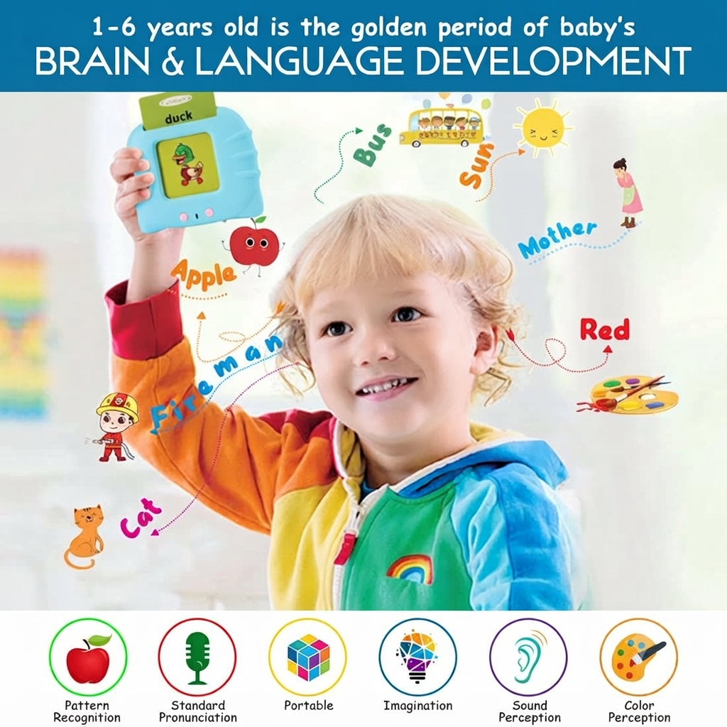 Talking Alphabets Flash Cards – Educational Learning Toy for Kids