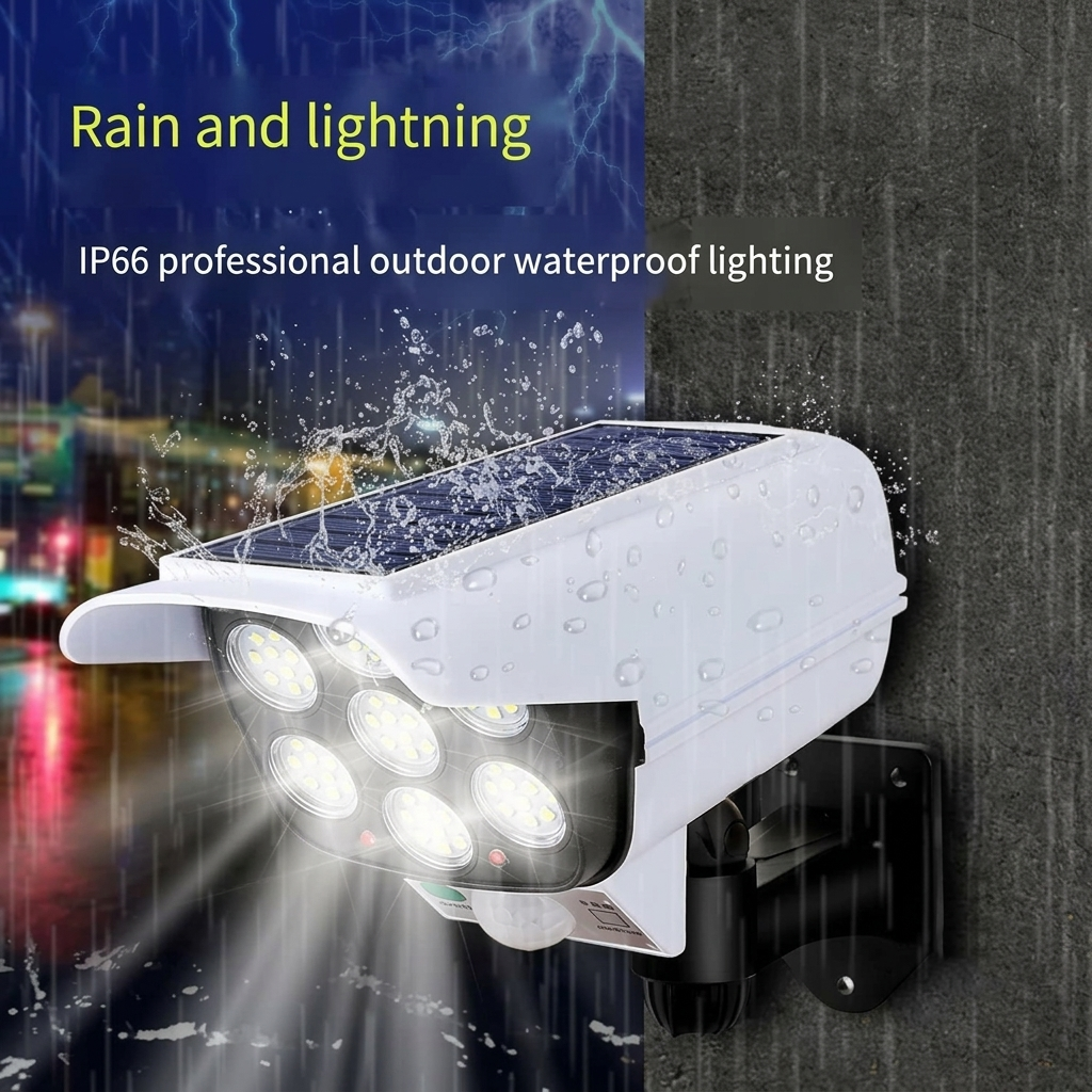 Solar Dummy Security Camera Light with Motion Sensor